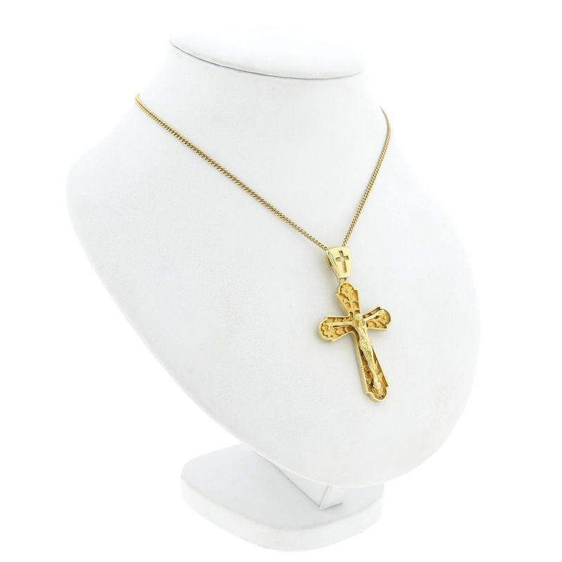 Image 4 of Gold pendant of a cross with corpus