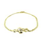 Image 1 of Vintage gold fantasy link bracelet 0.005 ct. | 19 cm