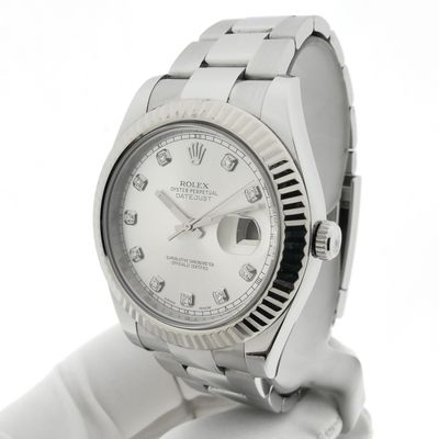 Image 2 of Rolex Datejust II 41mm 'Diamond Dial' 116334; Automatic men's watch