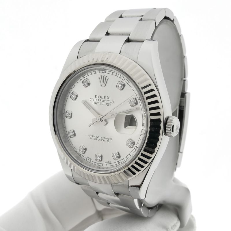 Image 2 of Rolex Datejust II 41mm 'Diamond Dial' 116334; Automatic men's watch