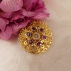 Image 2 of 22 carat gold oriental pendant/brooch with ruby