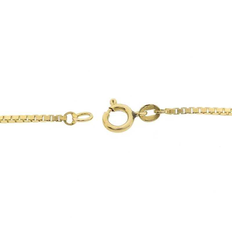 Image 8 of Long gold link chain with beads
