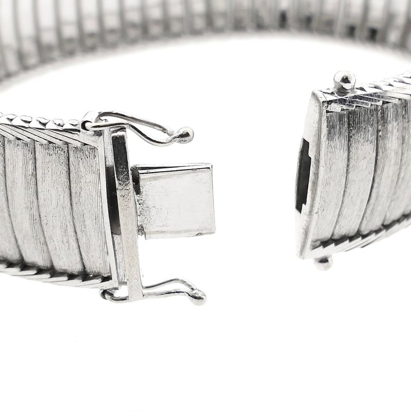 Image 6 of Vintage White Gold Link Bracelet | 19 cm