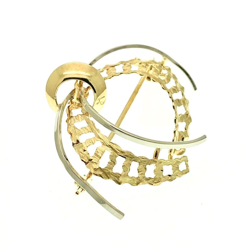 Image 2 of Two-tone gold fantasy brooch