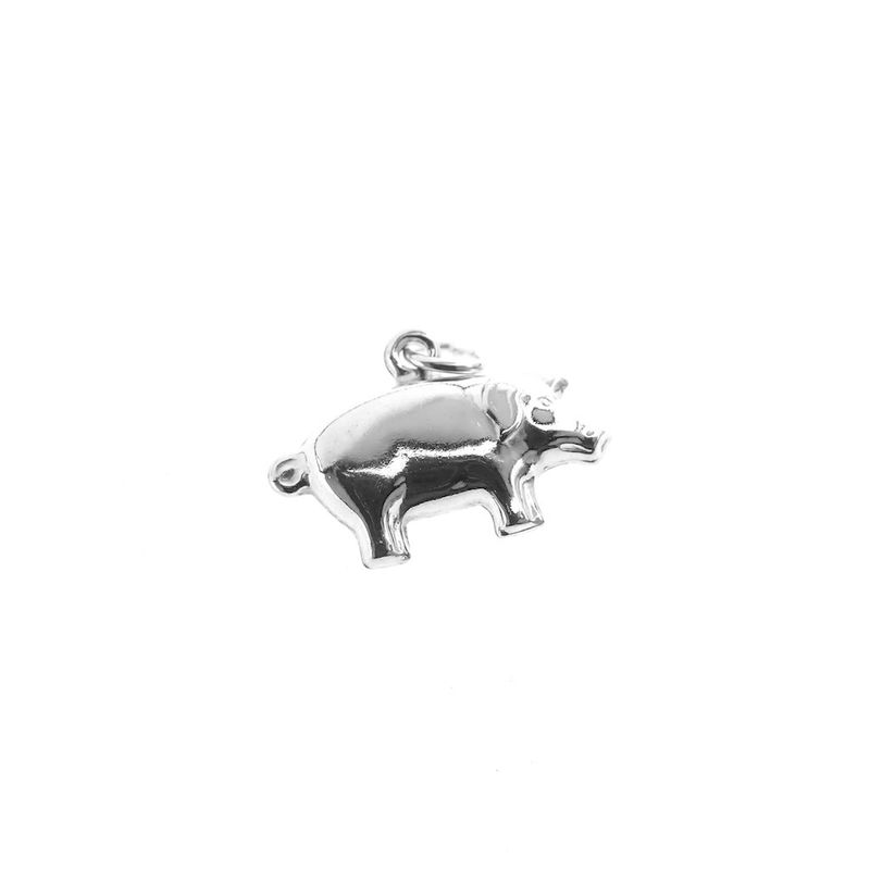 Image 4 of Silver charm; Pig