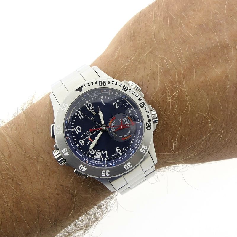 Image 11 of Hamilton Khaki Regatta Alarm; Men's watch with regatta timer