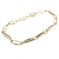 Gold closed for ever bracelet | 20.5 cm