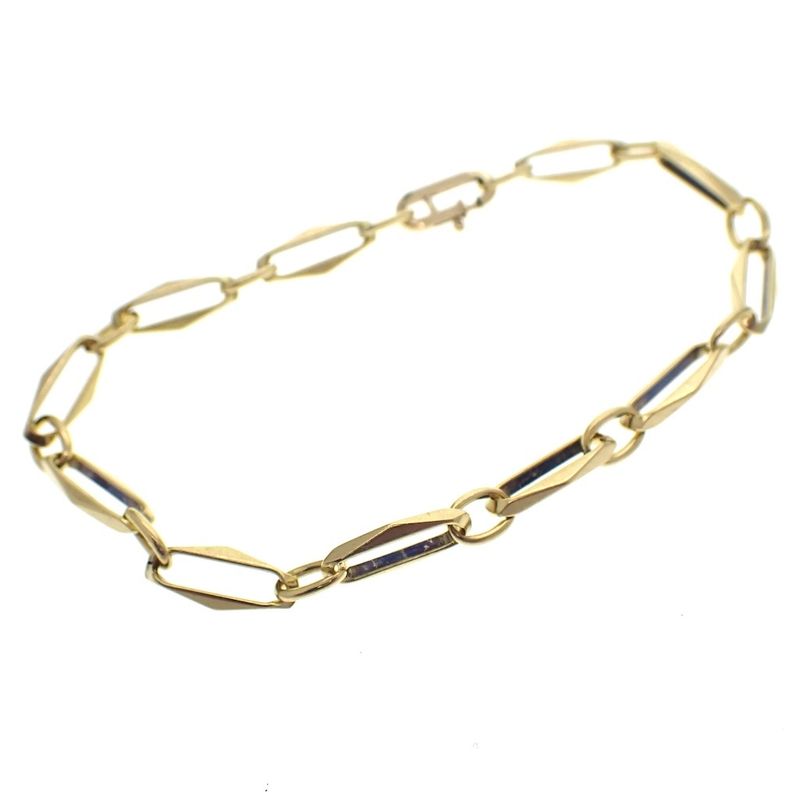 Image 1 of Gold closed for ever bracelet | 20.5 cm
