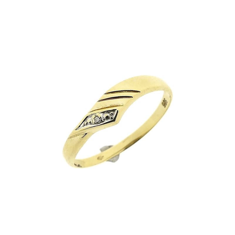Image 1 of Gold ring with diamond | 0.005 ct.
