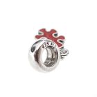Image 3 of Pandora charm pendant; Silver; Red Puzzle
