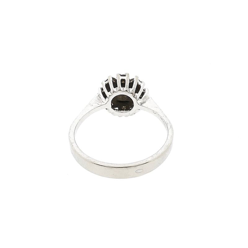 Image 6 of Diamonde White Gold Ring with Pearl & Diamonds
