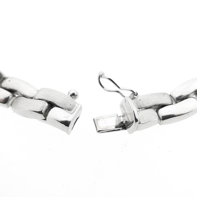 Image 6 of Solid white gold necklace.