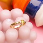 Image 2 of Gold ring with Pallavin Peridot