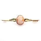 Image 1 of Vintage gold brooch with cameo
