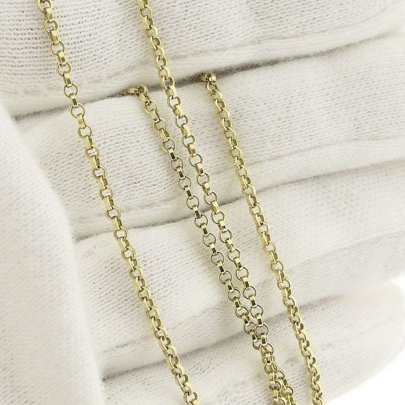 Image 6 of Gold jasseron link chain | 60.5 cm