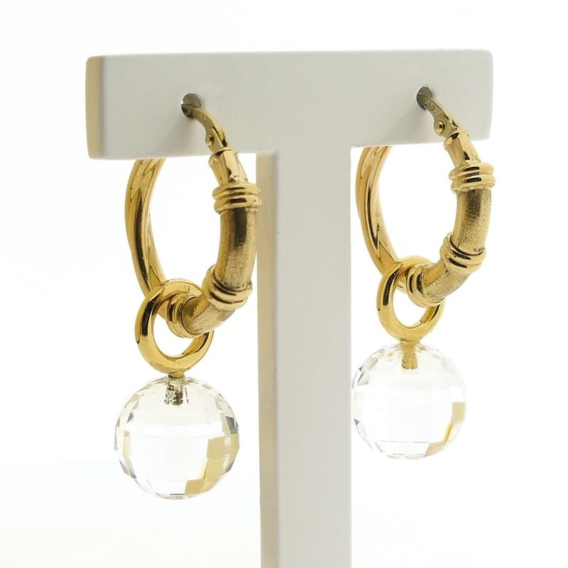 Image 2 of 18K Gold Zirconia Earrings | Blush