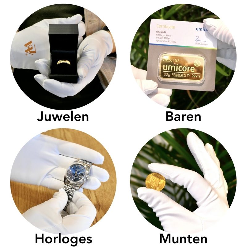 Image 9 of Luxury jewelry gloves; Dust-free and comfortable; WHITE; Size: S/M