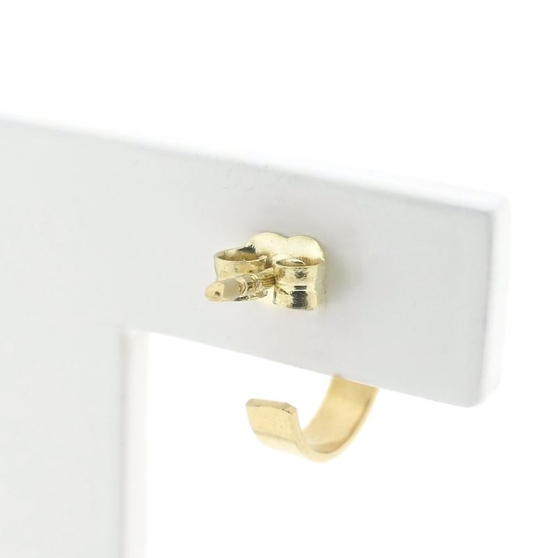 Image 5 of Gold semicircular stud earrings