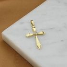 Image 10 of Gold cross pendant with zirconia