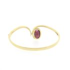 Image 3 of 18-karat gold fantasy/bangle bracelet with pink tourmaline; Petit dor | Ø 65 mm
