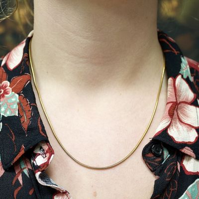 Image 2 of 18 carat snake link chain | 50 cm