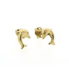 Image 4 of Golden dolphin stud earrings