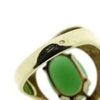 Image 5 of Gold ring with chrysoprase.