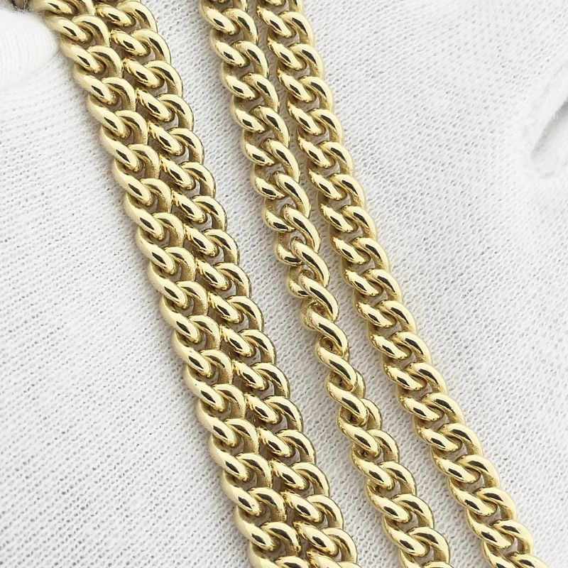 Image 8 of Solid gold gourmet link chain