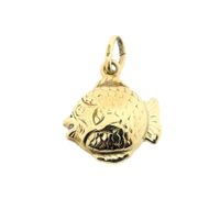 Gold pendant of a fish
