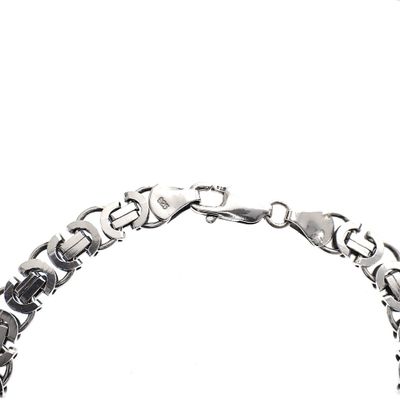 Image 2 of Silver link bracelet; Men | 22.5 cm