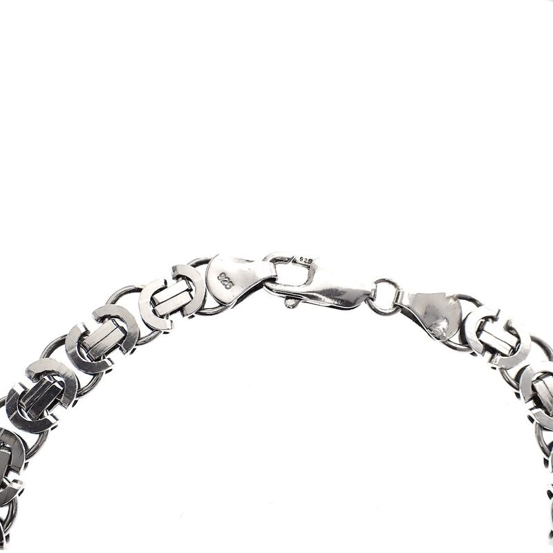 Image 2 of Silver link bracelet; Men | 22.5 cm