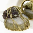 Image 2 of Long gold twisted link chain