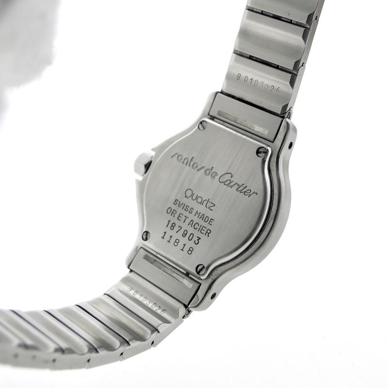 Image 6 of Cartier Santos Octagon 187903; Gold/steel ladies' watch