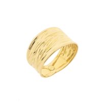 18 carat gold wide ring