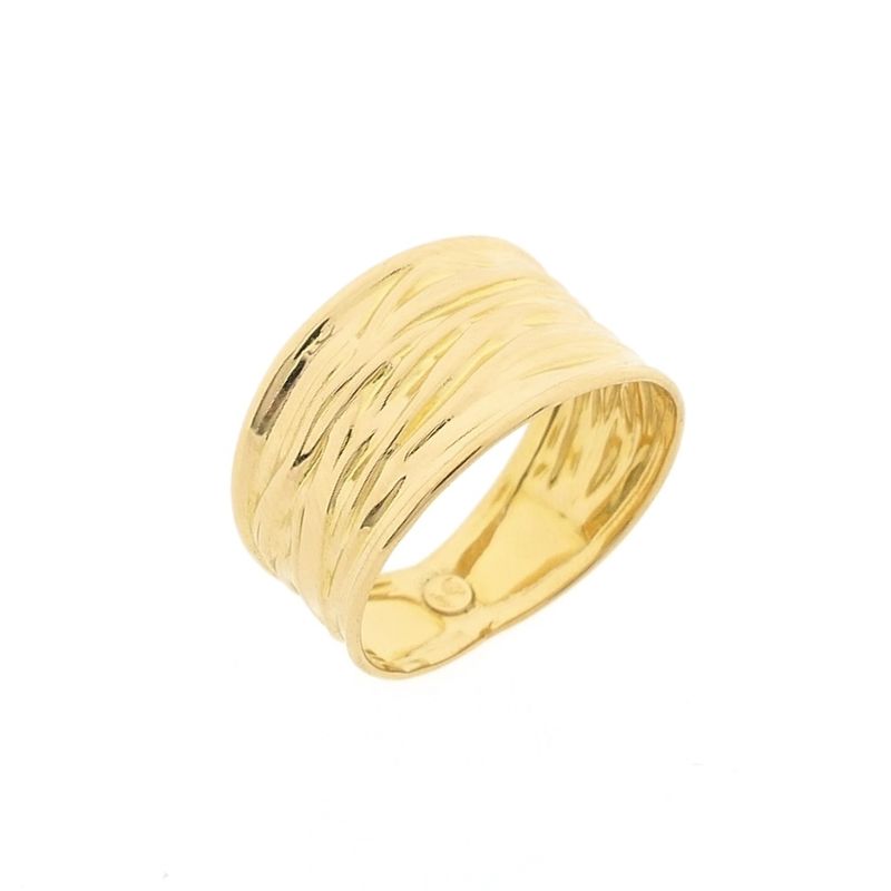 Image 1 of 18 carat gold wide ring