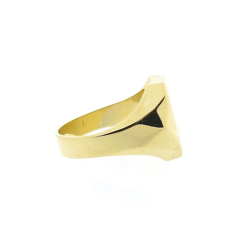 Image 9 of Vintage gold signet ring with zirconia | Men