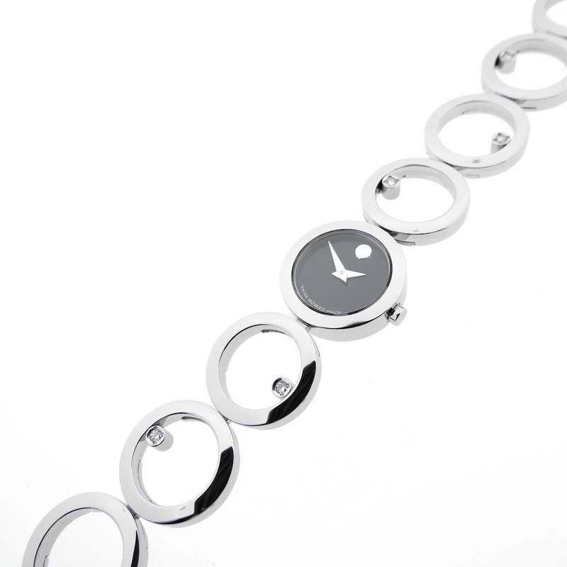 Image 11 of Movado 84 A1 1811 Ono Museum; Women's watch with diamonds