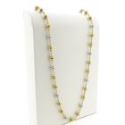 Image 3 of Tricolor gold ball chain; 72 cm