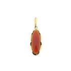 Image 1 of Gold pendant with carnelian