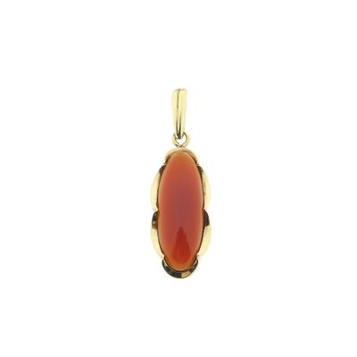 Gold pendant with carnelian Image 1 of Gold pendant with carnelian