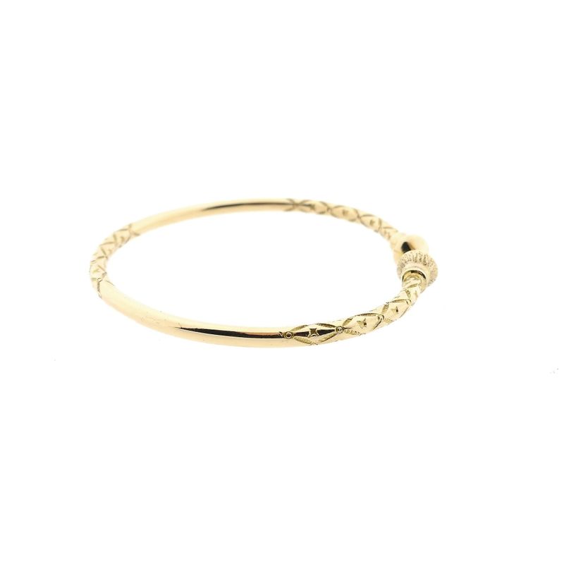 Image 6 of 14 Karat Gold Cuff Bracelet; Ø 61 mm
