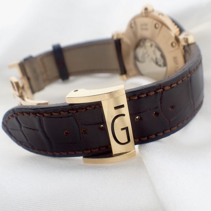 Image 12 of Gerald Genta Arena Bi-Retro; 18k gold men's watch with Tantalum bezel