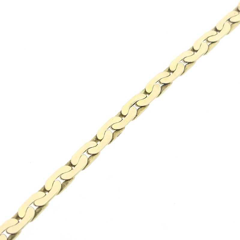 Image 8 of Gold fantasy link bracelet with diamond; 0.03 ct. | 17.5 cm