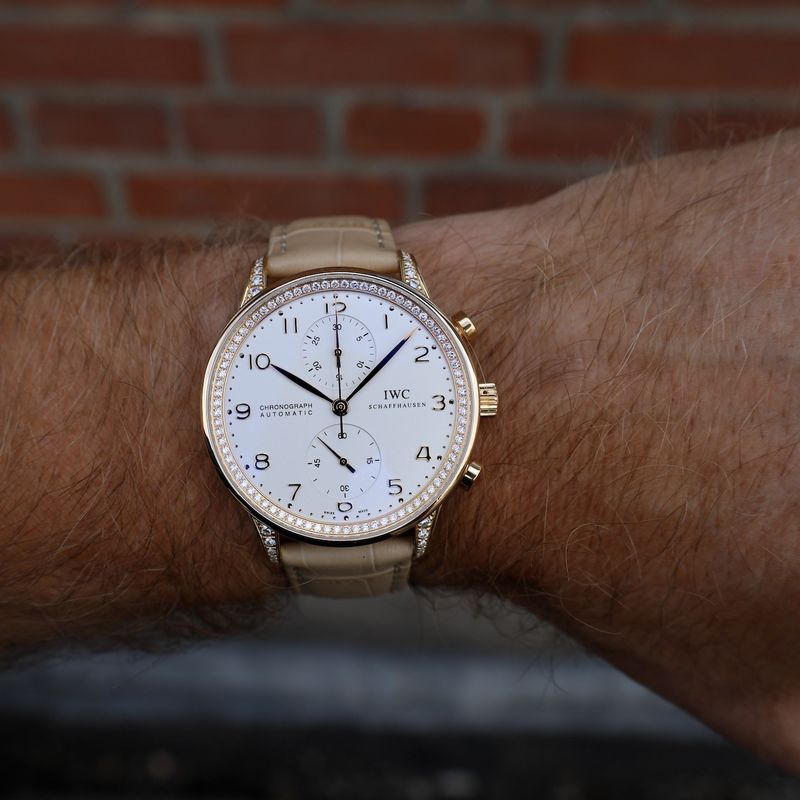 Image 24 of IWC Portuguese Chronograph IW371486; 18k rose gold men's watch