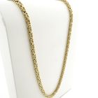 Image 3 of Gold square king chain with diamond; 0.48 ct.