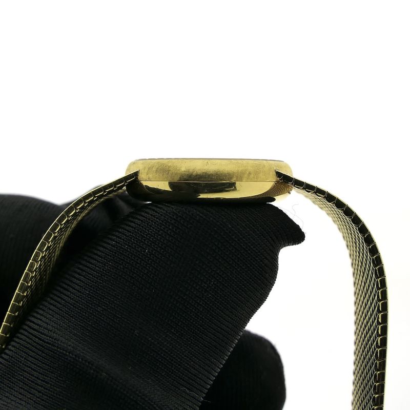 Image 9 of Chopard Genève Cocktail Watch 4010 1; Vintage 18k. gouden horloge met malachiet wijzerplaat