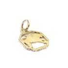 Image 4 of Gold zodiac sign pendant; Taurus