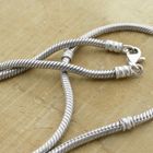 Image 7 of Pandora necklace; Silver; snake chain; 45 cm