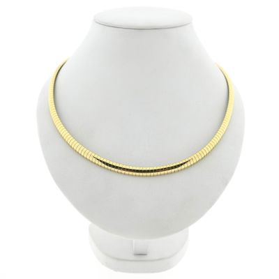 Afbeelding 1 van Gouden omega schakelcollier 