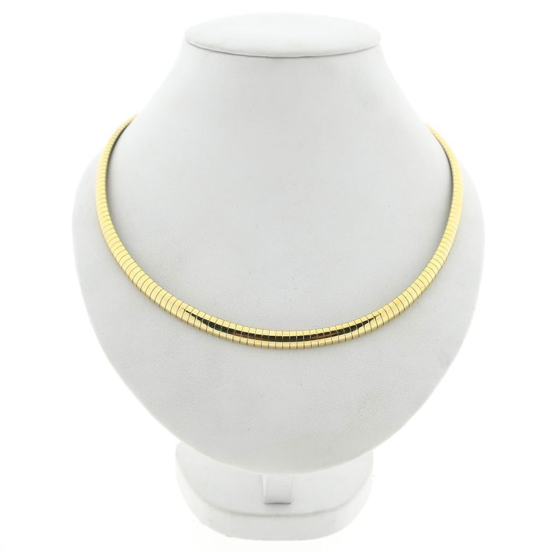 Afbeelding 1 van Gouden omega schakelcollier 